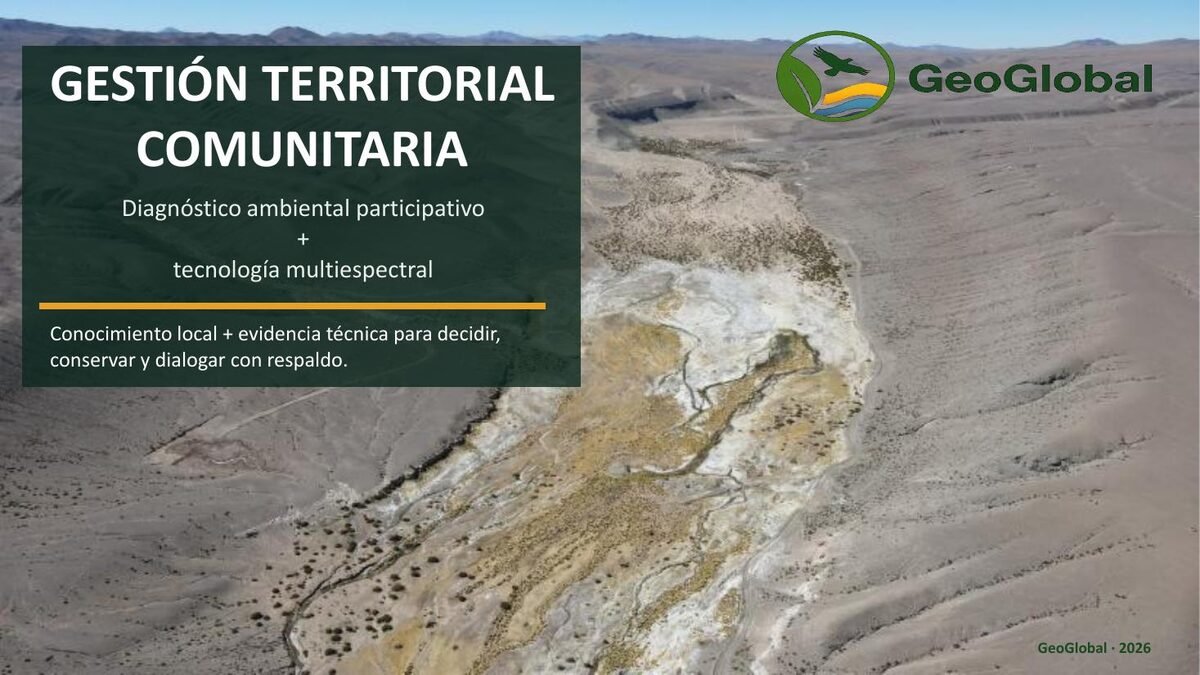 Portada del portafolio de gestión territorial comunitaria de GeoGlobal