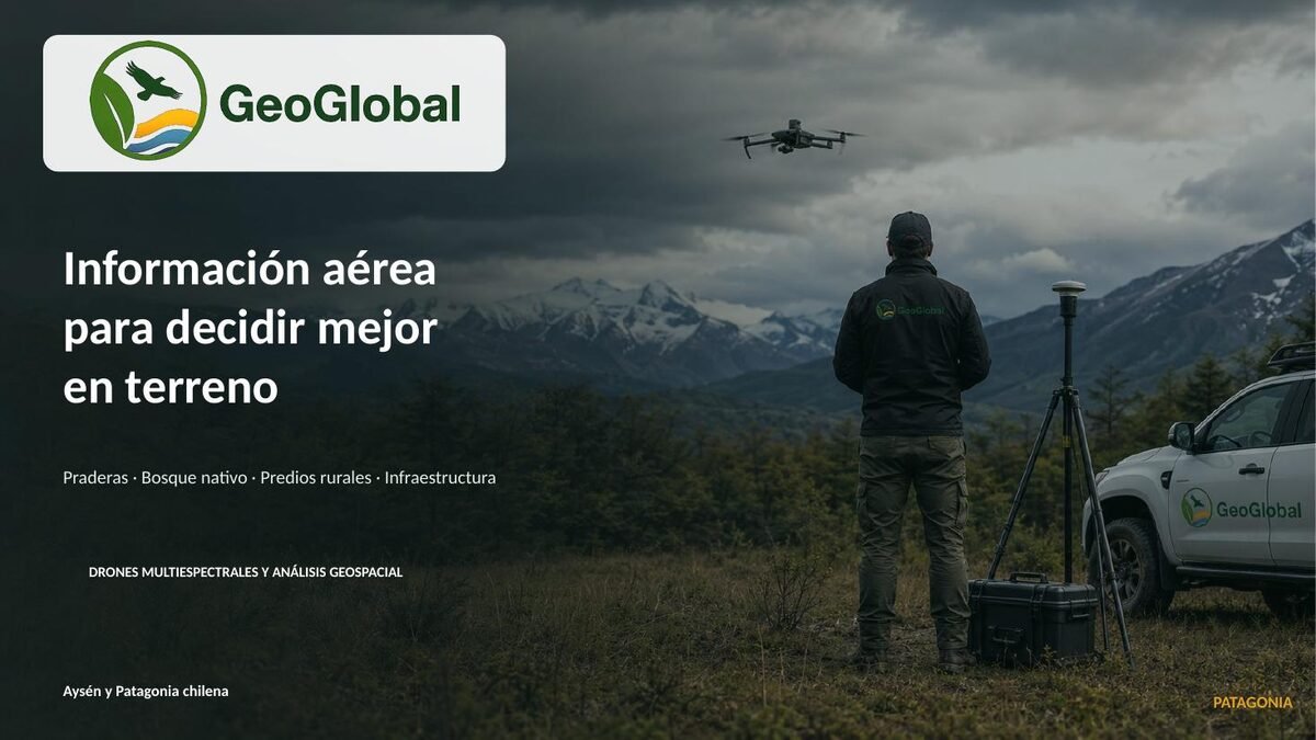 Portada del portafolio de soluciones geoespaciales para Patagonia
